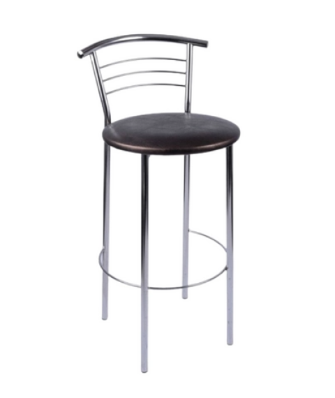 Scaun bar Marco Hoker Chrome,negru